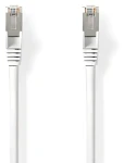 Nedis Cat 8.1 biela / Sieťový kábel RJ45 / S/FTP / 20 m / 2000 MHz / LSZH (CCGL85520WT200)
