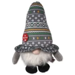 Dog Fantasy Hračka - Winter Tale trpaslík pískací šedivá 30 cm (454-13333)