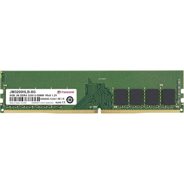 Transcend JetRAM Modul RAM pre PC DDR4 8 GB 1 x 8 GB 3200 MHz 288-pinový DIMM JM3200HLB-8G; JM3200HLB-8G