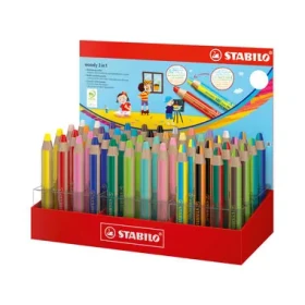 STABILO® Woody 3 in 1 duo - dvojfarebná tuha - 48 ks displej (880/48-5)