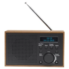 Denver DAB-46 šedá / stolné rádio / DAB+ / FM / sieťový adaptér alebo 4x AA batérie (111111000390)
