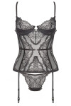 Dámsky korzet Ravenna corset black - BEAUTY NIGHT FASHION černá L/XL