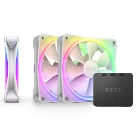 NZXT F120 RGB DUO 3ks biela / 120mm / Fluid Dynamic Bearing / 29 dB @ 1800 RPM / 48.58 CFM / 4-Pin PWM (RF-D12TF-W1)