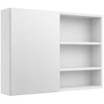 CERANO - Kúpeľňová zrkadlová skrinka Orea - biela matná - 120x65x15 CER-661927
