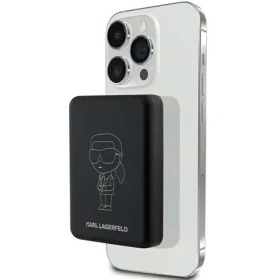 Karl Lagerfeld Ikonik NFT MagSafe čierna / Powerbanka / 5000 mAh / Bezdrôtové nabíjanie (KLPBM5KIOTTGK)