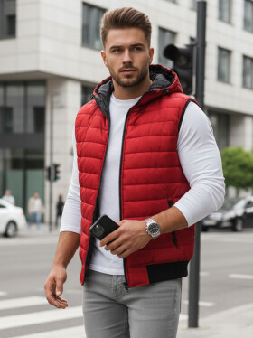 Pánska červená vesta FashionStreet TX4265 XL