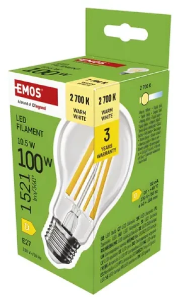 GP MET LED žiarovka A60 E27 10,5W teplá biela / LED žiarovka / 1521 lm / 2700K / náhrada 100W (1525743206)