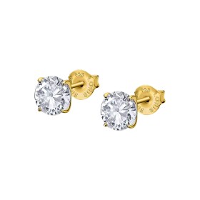 Lotus Silver Elegantné pozlátené náušnice s čírymi kryštálmi Swarovski LP2005-4 / 5