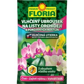 AGRO FLORIA Vlhčené obrúsky na listy orchideí a izbových rastlín 1 ks - 6 g