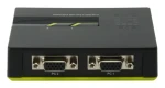 LevelOne KVM-0222 čierna / KVM switch / 2 porty / USB / VGA / 2048x1536 (KVM-0222)