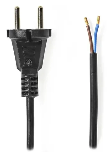 Nedis napájací kábel k vysávaču CEE 7/17 / Napájací kábel / 250V AC / PVC / čierny / 10m (CEGL11940BK100)