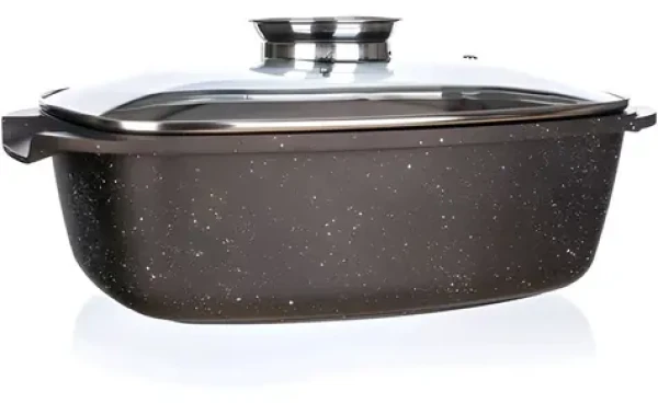 BANQUET Pekáč Premium Dark Brown / 39,5x22x11 cm / hliníkový liaty / nepriľnavý povrch / indukčné dno (100000027521)