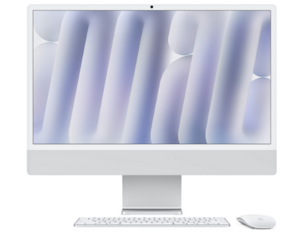 Apple iMac24" Silver/M4-10C-CPU,10C-GPU/32GB/512GB SSD/Key-ID-Deutsch/MM2/1GB Ethernet