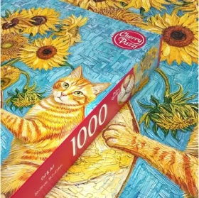 Cherry PAZZI Puzzle Mačka a umenie