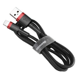 Baseus kábel USB-A na Lightning čierno-červená 2 m (31564-uniw)