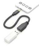 HAMA USB-C na USB-A OTG čierna / Redukcia / 5 Gbps / 15 cm (201605)