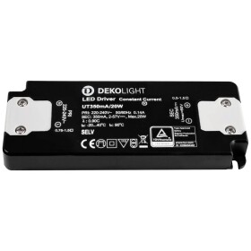 Deko Light FLAT, CC, UT LED driver konštantný prúd 20 W 0.35 A 2 - 57 V/DC; 862224