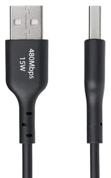 StarTech USB-A na USB-C čierna / Kábel / 1 m / 480 Mbps / rýchle nabíjanie (USB2AC1MNC)