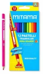 MITAMA Pastelky trojhranné / Pastelky / 12 farieb / 3,3 mm (61991)