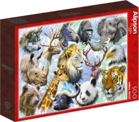ALIPSON Puzzle Zvieracie hlavy