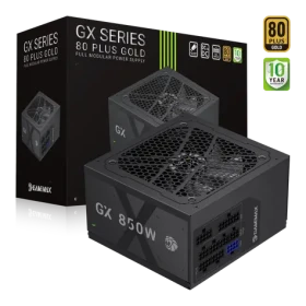 Gamemax GX 850GF / Zdroj / ATX / 850W / 80 PLUS Gold / plne modulárne (GX 850GF)