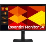 24" Samsung Essential S4 S24D406GAU čierna / IPS / 1920x1080 / 16:9 / 5ms / 1000:1 / 250cd-m2 / HDMI + DP / VESA (LS24D406GAUXEN)
