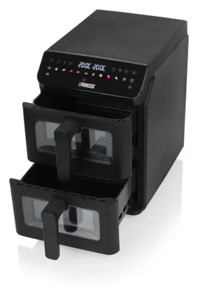 Princess 182490 / Teplovzdušná fritéza / 2x 5,6 l / 3000 W / 10 programov (01.182490.01.001)