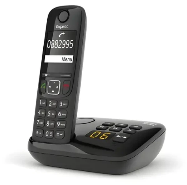 Gigaset AS690A čierna / Bezdrôtový telefón / so záznamníkom / DECT / telefónny zoznam 100 čísel (S30852-H2836-C101)