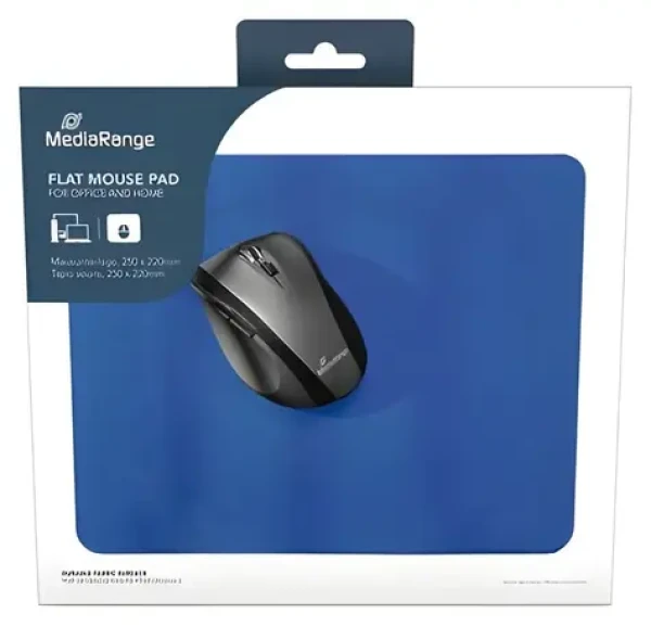 MediaRange podložka pod myš 250x220 mm modrá / Podložka pod myš / hrúbka 3 mm / protišmykový podklad (MROS254)