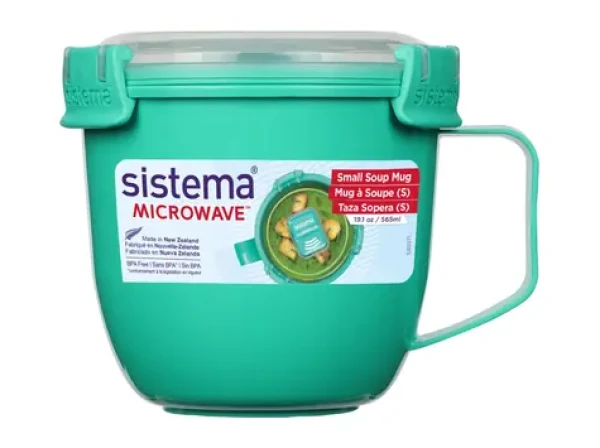Sistema Microwave Small Soup Mug Hrnček na polievku 565 ml mätová (8592001423466)