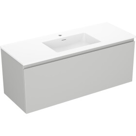 MEXEN/S - Orio kúpeľňová skrinka 120 cm s umývadlom Otis, 1 šuplík, sivá mat/biela mat 91A10-12047-1-BF62-W18M01