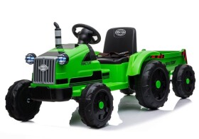 Mamido Detský elektrický traktor s vlečkou T1 zelený