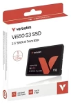 Verbatim Vi550 S3 1 TB / Interný SSD disk / 2,5" / SATA III / čítanie 520 MB/s / zápis 500 MB/s / 3D NAND / MTBF 2 mil. h (49353)