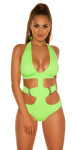 Sexy KouCla Neckholder Monikini NEONCORALL XL