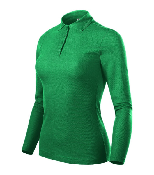 Polokošeľa Pique Polo LS stredne zelená XL