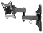 Nedis TVWM1510BK - Full Motion Nástenný Držiak TV / 13-27" / Max. 15 kg / 3 Otočné Body (TVWM1510BK)
