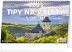 NOTIQUE Stolný kalendár Tipy na výlety s deťmi 2026 / 23.1 x 14.5 cm (PGS-35318)