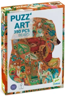 DJECO Obrysové puzzle Medveď