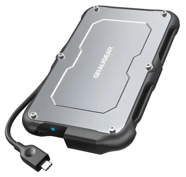 GrauGear G-2502-C-10G / Externé puzdro pre HDD/SSD / 2.5" / USB-C / USB 3.2 Gen 2 / SATA III (G-2502-C-10G)