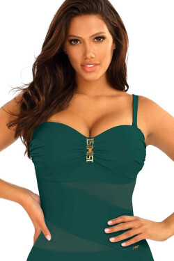 Dámske jednodielne plavky Gold7 S8030CH3-7 zelené - Self 42C