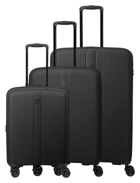 Sada cestovných kufrov Travelite Air Stripe S exp, M exp, L Black