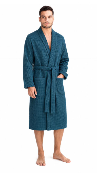 Pánsky župan Vestis Saimaa Teal Waffle Robe S