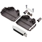 TRU COMPONENTS TCDPPK25BKHDS44K 7709056 sada D-SUB zásuvková lišta 180 ° Pólov: 44 spájkovaný 1 ks; 7709056