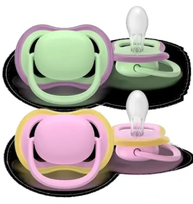 Philips AVENT SCF087/12 ružová/zelená, dievča / Cumlík / 6-18 m / 2 ks
