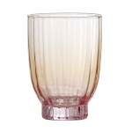 Bloomingville Pohár na vodu Nicoline 330 ml žlto-rúžová