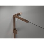 MEXEN/S - Lunar-B L sprchové dvere krídlové pravé 110, transparent, ružové zlato 832SL-110-050-60-00-P