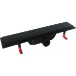 HOPA - Odtokový žľab Standardline BLACK - Dĺžka - 80, Variant roštu - Harmony OLPZLABST79BH