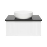 Kúpeľňová skrinka so žulovou doskou SAT Evolution 78x30x44, 8 cm biela mat SATEVO80WMZ SATEVO80WMZ