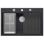 Quadron Quadron - Granitový drez MARC 110 WORKSTATION Black Metallic Meď HQM7650U8_PVDC1