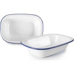 Slepe smaltovaný pekáč bielo-modrý 27 cm - Ibili - Ibili